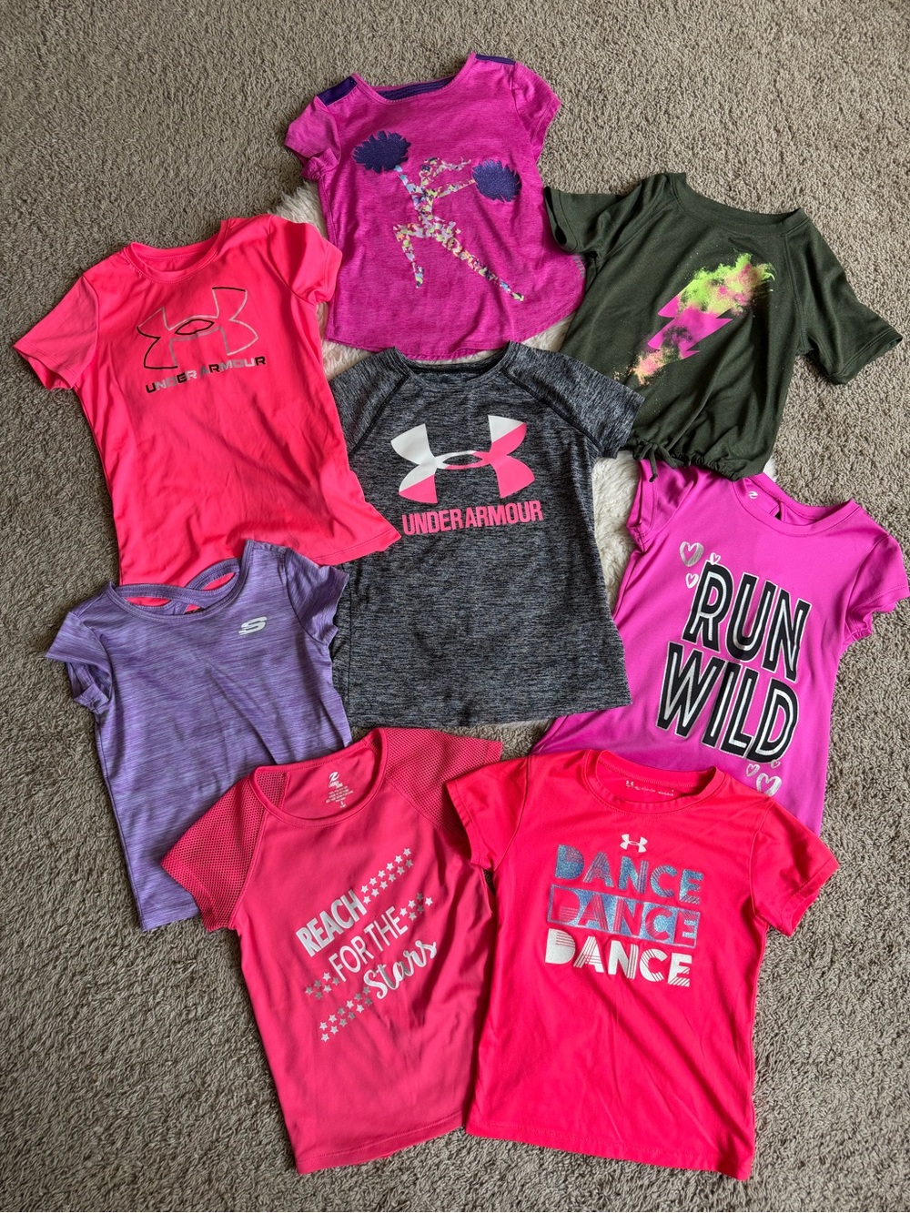 HUGE lot of 8 Athletic T-shirts | Sz 6